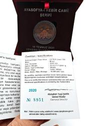Antika Koleksiyonluk Bronz Ayasofya Hatıra Parası Orijinal Kutusunda (Sertifikalı)