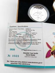 Antika Koleksiyonluk Gümüş Karabağ Azerbaycandır 50 Manat Hatıra Para (Sertifikalı,  kutu hediyeli)
