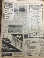 HÜRRİYET GAZETESİ 20 TEMMUZ 1968 YIL :21 SAYI :7266--Hülya Koçyiğit,Selim Soydan-Sünnet-Kıbrıs için uzun vadeli bir Enosis planı hazırlandı ---Karaya çıkan denizcileri kalkanlı polisler korudu ---AP, tutanaklarının iptaline karşı itirazını seçim kuruluna veriyor ---Nikahsız yaşadığı kadını ,deniz motorunda  sustalı çakı ile  öldürdü ---Paris te aşk başkadır :Hülya -Selim  çifti şahane bir  balayı yaşıyor ---Alman mahkemeleri ,esrarını zehir olup olmadığı hususunda  tereddüde  düştü --Fenerbahçe yeni sezona sıkıyönetimle giriyor --Puanlı yüzme yarışlarının ilk gününde  tek rekor kırıldı ---PTT de yeni futbol  yılına ilk adımı attı ---Milan ,Riva ya 21 milyon lira teklif etti ---Ogün gol değil dönmek için fırsat arıyor ---Kumrular gibi sevişiyorlar ---Üzerlerine gelen motordan korkup denize atlayan 4 arkadaştan biri boğuldu ---Haluk adını alan Alman genci dinini değiştirecek ---