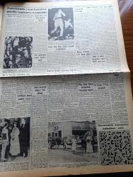 Vatan Gazetesi - 17 Nisan 1955 - Pakistan'da Temelleşme Yazan Ahmet Emin Yalman Köşe Yazısı - Rusya Ortadoğu Paktını Bozmak Teşebbüsünde - Mısır Başvekili Abdulnasır Komünist Çin'e Davet Edildi - Hayati Karaşahin Nasıl İdam Edildi - Kıbrıs'ta Türklere Ölüm Diye Bağırıldı - Hanımın Çiftliği Yazan Orhan Kemal Yazı Dizisi - Avrupa Savunma Camiası Yazan Doktor Hamza Eroğlu - Geçmişte Bugün 313 Türk Yunan Harbi Yazan Feridun Fazıl Tülbentçi Yazı Dizisi - Bir Hastanede Deliler İsyan Etti - Gazeteci Ceyn Arden'in Maceraları - Şah İsmail Yazan Feridun Fazıl Tülbentçi Yazı Dizisi - Osmanlı Tarihinden Sayfalar İlk Başvekillerimiz Yazan Feridun Fazıl Tülbentçi Yazı Dizisi - Toprak Sevgisi Senaryo Ve Resim Çetin A. Özkırım - Karanlığın Kapısı Yazan Joan Henri Yazı Dizisi - Macera Filmleri İle Alay Eden Bir Film Sarışın Şeytan - Humphrey Bogart İle Gina Lollobrigida Sarışın Şeytan Filminde Fotoğraf - Ping Pong Dünya Şampiyonası Hollanda'da Başladı - Good Year Lastikleri - Gripin - Sümerbank