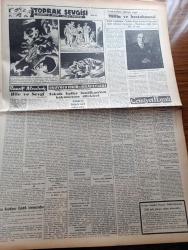 Vatan Gazetesi - 25 Nisan 1955 - CHP'nin Yolu Ne Tarafa Yazan Ahmet Emin Yalman Köşe Yazısı - Hirfanlı Barajının Temel Atma Töreni Dün Yapıldı - Saksonya Seçimlerinde Adenauer Geride Kaldı - Fenerbahçe Atletico De Rio'yu Dün 4 1 Mağlup Etti - Refik Şevket İnce Vefat Etti - Sait Faik Abasıyanık Armağanı'nın Neticesi Belli Oldu - Dün Yeşilköy'de Paraşüt Gösterileri Yapıldı - Hanımın Çiftliği Yazan Orhan Kemal Yazı Dizisi - Erenköy Kız Lisesinde Mezunlar Günü - 3. Türk Film Festivali Bu Sabah Başlıyor - Darüşşafaka İçin Tesis Kuruluyor - Mussolini'nin Metresinin Ailesi Tazminat İstiyor - Gazeteci Ceyn Arden'in Maceraları Çizgi Roman - Her Gün Bir Yıldız Terry Moore - Şah İsmail Yazan Feridun Fazıl Tülbentçi Yazı Dizisi - Amerika'nın Sesi'nin Pul Meraklılarına Hediyesi - Toprak Sevgisi Senaryo Ve Resim Çetin A. Özkırım - Cumhurreisi Ameliyat Yapan Millin Ve Hastanesi - Grekoromen Dünya Güreş Şampiyonası Sona Erdi -  Beşiktaş Gençlerbirliğini 1 0 Mağlup Etti