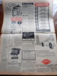 Vatan Gazetesi - 25 Nisan 1955 - CHP'nin Yolu Ne Tarafa Yazan Ahmet Emin Yalman Köşe Yazısı - Hirfanlı Barajının Temel Atma Töreni Dün Yapıldı - Saksonya Seçimlerinde Adenauer Geride Kaldı - Fenerbahçe Atletico De Rio'yu Dün 4 1 Mağlup Etti - Refik Şevket İnce Vefat Etti - Sait Faik Abasıyanık Armağanı'nın Neticesi Belli Oldu - Dün Yeşilköy'de Paraşüt Gösterileri Yapıldı - Hanımın Çiftliği Yazan Orhan Kemal Yazı Dizisi - Erenköy Kız Lisesinde Mezunlar Günü - 3. Türk Film Festivali Bu Sabah Başlıyor - Darüşşafaka İçin Tesis Kuruluyor - Mussolini'nin Metresinin Ailesi Tazminat İstiyor - Gazeteci Ceyn Arden'in Maceraları Çizgi Roman - Her Gün Bir Yıldız Terry Moore - Şah İsmail Yazan Feridun Fazıl Tülbentçi Yazı Dizisi - Amerika'nın Sesi'nin Pul Meraklılarına Hediyesi - Toprak Sevgisi Senaryo Ve Resim Çetin A. Özkırım - Cumhurreisi Ameliyat Yapan Millin Ve Hastanesi - Grekoromen Dünya Güreş Şampiyonası Sona Erdi -  Beşiktaş Gençlerbirliğini 1 0 Mağlup Etti