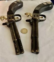 PİŞTOW Replica TAKIM 2li  AĞIR metal Kabza AĞAÇ