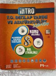 MOZAİK YAYINLARI İNTRO TC INKİLAP TARİHİ VE ATATÜRKÇÜLÜK  DEFTER KİTAP KONU ANLATIMLI