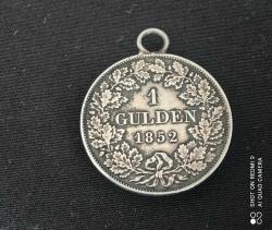 Bavyera Krallığı, Bayern 1 Gulden 1852 (Gümüş)