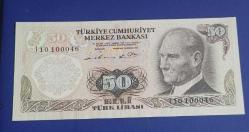 6 Emisyon 1 Tertip I 10 100046 seri no 50 Lira Çil
