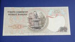 6 Emisyon 1 Tertip I 10 100046 seri no 50 Lira Çil