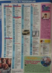 SABAH GAZETESİ-YENİ-TV GUİDE DERGİSİ-MODERN TV DERGİSİ-31 TEMMUZ-6 AĞUSTOS-SAYI:28-KAPAK-FOTOĞRAF-RÖPORTAJ-GÜNER ÜMİT-SUNUCU DEĞİL ŞOVMENIM-HARİKA AVCI-ÇOK IDDALI-PEMBE DİZİ HABERLERİ-UYDULARDAN SEÇMELER-ÖRGÜT-İKİ BÖLÜM HALINDE ATV'DE-HARIKA EVCI EKRANI SARSACAK-TÜRKIYE GÜZELI HEDEFINI BELIRLEDI-ARZUM ONAN-NAZAR DEĞMESIN-NURHAN DAMCIOĞLU-ATILLA OLGAÇ-SISTER ACT-MERAKLI MELAHAT-GÜNÜN YILDIZI-MİNE KOŞAN-AYLA ALGAN-YASAK CENNET-KOKTEYL'DE YILDIZLAR GEÇİDİ-LEVENT YÜKSEL-DEVLERIN ÖLÜMÜ-ROBERT MITCHUM-PETER STRAUSS-CONNIE SELLECCA-DAVID MORSE-FERHAN ŞENSOY-32.GÜN -MEHMED ALİ BİRAND-MELEKLERIN ÖFKESI-1-YARINLAR BIZIM-SALI EĞLENCELERI CIVIL CIVIL-DEFNE SAMYELİ-DEMET AKBAĞ-KORKUSUZ TYLO-SEVEN KADIN KISKANIR-ELVEDA SARI SAÇLARIM-