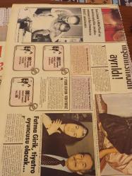 Saklambaç,Türkiye'nin En Çok Satan Kadın Gazetesi  Manşet Sayfası - 24 Şubat 1977 -  Seçil Heper, Melih Caculi , Fatma Girik,Ali Sururi , Romy Schneider,Michel Piccoli