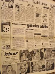 Saklambaç,Türkiye'nin En Çok Satan Kadın Gazetesi  Manşet Sayfası - 24 Şubat 1977 -  Seçil Heper, Melih Caculi , Fatma Girik,Ali Sururi , Romy Schneider,Michel Piccoli