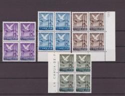 1947 İzmir Enternasyonal Fuarı 4'lü Blok Mnh Lüks Tam Seri