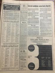 HÜRRİYET GAZETESİ 11 TEMMUZ 1968 YIL :21 SAYI :7257----Eski DP liler Demirel 'i devirmek istiyor --Çapkın genci ormana kaldırıp işkence ile öldürdüler ---Ankara da 1200 arsa dağıtıldı ----İstanbul da 35 derece olan sıcaklık  daha da artacak ---Ruben Asa nın  Ayvalık tan  Midilli ye kaçtığı anlaşıldı ---And dağlarına tırmanan elli iki  turist dağcı kayıp ----Fenerbahçe nin rakibi Manchester City ----Altay a da Gornik  düştü ---Puskas ın çalıştırdığı takım sonuncu durumda ---A.Erol ve S.Bayülgen 6 ay hastane de kalacak ---En çok lig  şampiyonu olan takım :Glasgow Rangers ---Bir Hayat Doğuyor ---500 Hektarlık çam ormanı tamamen yandı --Uruguay Devlet Başkanı Kalbini Bağışladı ---AP lideri ,1960 ın intikamını alma hırsı içindeki aşırı sağcı unsurları bugün kü tutumuyla hayal kırıklığına uğratmış ---