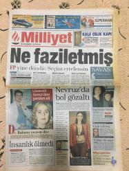 Milliyet Gazetesi - 22 Mart 1999  - Hikaye - AP - Çelik - Türkiye - Fabri - Fabrika - Lens - Seçim - Fikret Bila - Başbakan - DTP - BM - Meclis - Demokrasi - İstanbul - Tıp - Tekstil - Tank - Belçika - Dünya Bankası - Moda - Vural Savaş - Savcı - Türkan Şoray - Edip Akbayram - Sağlık - Fenerbahçe - Teknik Heyet - Şampiyonluk - Galatasaray - Teknik Direktör - Ceza - Antrenman - Arsenal - Almanya - Freiburg - Bayern - Bayern Münih - Zara - Film - Yönetmen - Avukat - LP - Defne Samyeli - Sinema - Dizi - Beşiktaş - NATO - Yıldız Futbolcu - Bale - Taraftar - Real Madrid - Tottenham - Partizan - Kupa - Southampton - Everton - İspanya - Litvanya - Celta Vigo - Lazio - Nez - Peru - Fransa - Harun - Savunma - Bordeaux - Strasbourg - Mars - Basketbol - Şili - Model - Fatih Terim - Finlandiya - ABD - Moldova - Otel - Miami Heat - Houston Rockets - Charles Barkley - Ankara - Ekonomi - CHP - Sanat - Sergi - Faiz - İdil Koleksiyon