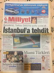 Milliyet Gazetesi - 3 Ocak 2000  - Petrol - Maden - Demokrasi - İstanbul - Ceza - Ankara - Türkiye - Deprem - Doğuş - Almanya - ABD - THY - AP - Dolar - Fiyatlar - Fikret Bila - MHP - Anıt - Havaalanı - Pasaport - Belçika - ATP - Fenerbahçe - Moldova - Kupa - Model - Antrenman - Maaş - Fatih Terim - Taffarel - Transfer - Avusturya - Mars - Seçim - Beşiktaş - Otel - Taraftar - Galatasaray - Berkay - Konyaspor - Trabzonspor - Tarım - Avukat - Cami - Gökçe - Tohum - Gümüş - Meksika - Olimpiyat - Sergi - İsviçre - Savunma - Tanju Çolak - Monaco - Barcelona - Macaristan - Portekiz - Norveç - Naim Süleymanoğlu - Özgürlük - Bulgaristan - Şampiyonluk - Turnuva - Avustralya - Başbakan - Nez - Süleyman Demirel - Hükümet - Memur - Terör - Hükümet kararı - Teknik Direktör - Avrupa Şampiyonası - Yıldızlar - Danimarka - Basketbol - Mustafa Denizli - Hollanda - Voleybol - Agu - PKK - Tiyatro - Anayasa - Belediyeler