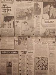 Hafta Sonu Haftalık Aktüalite Sinema Tiyatro Müzik ve Magazin Gazetesi - Yıl:10 Sayı:43 - Zeki Müren, huzuru yine annesinin dizi dibinde buldu - Zavallı Ayşecik, Zeynep Değirmencioğlu - Sonbahar ve mideniz - Kanser savaşında dev adım - Cihan Ünal'a ilk yasak - Gülşen Bubikoğlu ve büyük gözaltı - Bülent Ersoy 80 milyonluk teminat mektubu arıyor - Kaldırım güzellerine dikkat - Kim, Nerede, Nasıl? - Onnik Balıkçıyan - Güzin Haur - Yılmaz Çetiner - Melek Toker - Haldun Taner - Ünlü şarkıcıların Eurovision ''Blöf''ü - Hülya Tuğlu'nun antika dünyası - Necla İz, bir diş için okyanusu açtı - Kıskanç koca nasıl yola geldi? - Fatma Girik ailesini birbirine düşüren virane... - İskender Doğan - Okşan Ay - Paylaşılamayan çocuk annede kaldı - Selçuk Ural - Mualla Özbek - Canan Özbek - Gülünç ama gerçek... Çizgi Romanı - Bu kocanın fiyatı 3 milyon - Belkıs Akkale - Sami Yılmaztürk - Nurten Yılmaztürk - Cihan Ünal - Recep Peker- Necla Peker - Faruk Peker -Gazete tam değildir sadece 8 sayfası mevcuttur