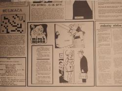 Flaş Haftalık Aktüalite, Sinema ve Magazin Gazetesi - Sevtap Çetinkale Posteri - 42x30cm boyutunda - Bulmaca - Aşk Bitince iş de bitti - Gönül Tansel - Mizah - Arkadaş olalım - Tek Yaprak Arkalı Önlüdür - Gazete tam değildir sadece poster kısmıdır