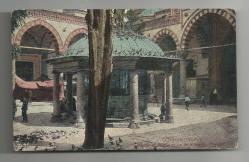 OSMANLI DÖNEM BEYAZIT CAMİİ İÇERİSİNDEKİ ŞADIRVAN KARTPOSTALI...