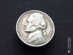 US  1964 -D FIVE CENTS