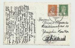 1938 POSTADAN GEÇMİŞ ARKASI MEKTUPLU ZONGULDAK FOTOKARTI...