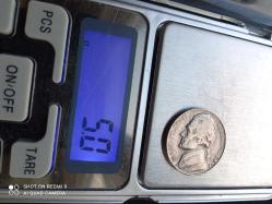 US FIVE CENTS 1968-D