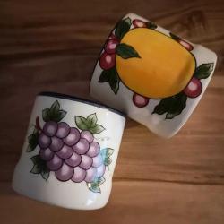 İtalyan Linea Seramik Yumurtalık Çifti - Vintage