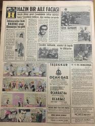 HÜRRİYET GAZETESİ 4 TEMMUZ 1968 YIL: 21 SAYI :7250---İşgale ilgili tahkikat çok gizli tutuluyor ---İnce Cumali Pavyonda Öldürüldü ---Boğaz köprüsü bir İngiliz firmasına ihale edildi ---RUBEN ASA ,firar etmeden 10 gün önce acı acı dert yanmıştı ---Ruben Asa esrarkeş İsviçrelinin kardeşi tarafından kaçırılmış ---Sovyet denizaltısı su altında bir Amerikan denizaltısıyla çarpıştı ---12 Güreş ,9 Galibiyet --- Nihayet ,Varol Galatasaraylı Oldu ---Çalışkan Ankara ya 1. girdi ---Beşiktaş ın Osman la yaptığı anlaşmanın hukuki değeri yok ---Futbolcular İzmir de Amiral İtibarı Gördü ----Hazin Bir Aile Faciası ---İşkenceler kızı Nahide yine Almanya ya gitti ---Çocuklar  imtihanda ,anneleri de kapıda ter  döküyorlar ---Merter cinayeti faillerinden Mustafa Şapoğlu yakalandı ---Boğaz köprüsü için 50 milyonluk istimlak yapılacak ---