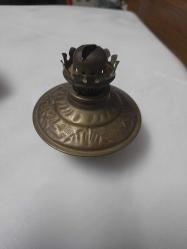 BAKIR GÖVDE KÜÇÜK BOY GAZ LAMBASI GÖVDESİ CAMSIZ 10 CM boy