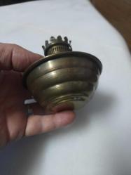 BAKIR GÖVDE KÜÇÜK BOY GAZ LAMBASI GÖVDESİ CAMSIZ 10 CM boy