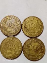 TÜRKİYE CUMHURİYETİ 100 LİRA 1992 ( 4 adet)ÇÇT