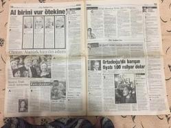 Milliyet Gazetesi - 5 Ocak 2000  - Ekonomi - Faiz - Borsa - AP - Enflasyon - Dolar - Döviz - Dava - MHP - Devlet Bahçeli - Başbakan - Türkiye - Ceza - PKK - Yaşar Kemal - Belediye - Roman - ABD - Hükümet - Meclis - Turizm - IMF - Adamlar - Tank - Sergi - Anayasa - İdam - Hasan Cemal - Demokrasi - Galatasaray - Rangers - Real Madrid - Transfer - Taffarel - Deprem - Agu - Uruguay - Hastane - Basın - LP - Napoli - Arjantin - Kupa - Liman - Zara - Mahkeme - Disiplin Kurulu - DNA - Voleybol - Gökçe - Sertab Erener - Fiyatlar - Grip - Turnuva - Avustralya - Şili - Moda - Ali Yılmaz - Mehmet Ali Yılmaz - Ali Şen - Basın özgürlüğü - Basın Özgürlüğü - Savunma - Kültür - Kıraç - Bero - Şarık Tara - Enis Berberoğlu - Proje - Silah - PAK - Üretim - Reform - Özgürlük - Teknoloji - Sosyal Politika - Organ Nakli - Kiribati - Almanya - Mars - Model - Arto - Isla - CHP - DYP - Müzakere - Höyük - Cumhurbaşkanı - Ankara