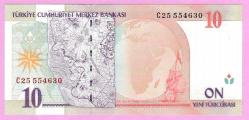 TÜRKİYE Turkey 10 YTL 2005 PREFIX --C25-- P218 UNC ÇİL