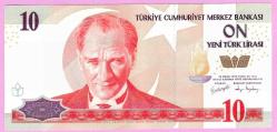 TÜRKİYE Turkey 10 YTL 2005 PREFIX --E04-- P218 UNC ÇİL