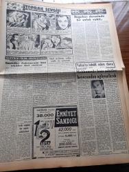 Vatan Gazetesi - 5 Nisan 1955 - Yeni Bir Suikast Yazan Ahmet Emin Yalman Köşe Yazısı - Kamil Şemun Ve Celal Bayar Bugün İstanbul'a Geliyor - Yunan Denizaltıları Kıbrıs'a Silah Çıkardı - İngiliz Irak Paktı İmzalandı - Başvekil Adnan Menderes Max Thornburg İle Görüştü - Dumlupınar Denizaltısı Şehitleri Anıldı - Meteoroloji Umum Müdürü Fuat Adalı Yağmur Durumu İçin İzahat Verdi- Hanımın Çiftliği Yazan Orhan Kemal Yazı Dizisi - Gazi Osman Paşa Dün Anıldı - Rumelihisarı Ve Tarihi Eserler Restore Edilecek - Geçmişte Bugün Müşir Gazi Osman Paşa'nın Ölümü Yazan Feridun Fazıl Tülbentçi Yazı Dizisi - Gazeteci Ceyn Arden'in Maceraları Çizgi Roman - Nafia Vekili Kemal Zeytinoğlu - NATO'nun 6. Yılı İçin Tören - Altmış Yaşında Harikalar Yarayan Bir Soprano Kirsten Flagstad - Şöhretten Şikayet Eden İki Meşhur Yıldız Audrey Hepburn ile Kocası Mel Ferrer - İtalya'yı Tehdit Eden Dava Yazan Michael Sheldon Yazı Dizisi - Grekoromen Güreş Seçmeleri Cumartesi Günü Yapılıyor - Avrupa Boks Şampiyonası