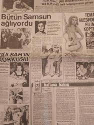 Hafta Sonu Haftalık Aktüalite Sinema Tiyatro Müzik ve Magazin Gazetesi - 27 Haziran 1975 - Sayı:26 - Türkan Şoray ''Ben de Fantom'a bindim'' - Şefik Tabakan - Muammer İnal - Müjde Ar - Mehtap Gürel - Tarık Akan - Muzaffer Tema - Gülay Tema - Bütün Samsun ağlıyordu - Gülşah'ın korkusu - Yaşla gelen dortlar - Kaza geliyorum demez - Prenses Caroline - İzzet Günay - Güzele ne yaraşmaz - Güngör Sikman - Aytül Tanaçan - Nuran Demirdöken - Merih Gürkaynak - Neydi, neydi, ne? - Truva'daki Ceset - İngiliz ajanı bağırdı: ''Bırak kılıcı değiştirme'' - Aytaç Arman pes etti - Türkan Şoray - Gülsün Kamu gökte ararken - Şimdi de havacıların yıldızı - Saraylarda aşk başkadır çizgi romanı - Nilgün Atılgan neden hep beyaz tuvalet - Ali Rıza Binboğa, Çatı katındaki mini plaj - Hülya Tuğlu - 150 bebekli genç anne - İşte Yeliz - Melike Demirağ - Yeşilçam Kilo Atıyor - Feri Cansel - Melek Görgün - Oya Peri - Bahar Erdeniz fotoğraf ve haberi - Tam Takım Gazete