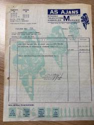 GÜL VE DİKEN ADLI DİZİNİN ÖN ARAŞTIRMA VE PRODÜKSİYON GİDERLERİ FATURASI - 30 KASIM 1994 - AS AJANS KOLL.ŞTİ. - SİNEMA, TELEVİZYON, HABERLER MERKEZİ - BEYOĞLU, İSTANBUL - OSMAN FAHİR SEDEN, O.F.S. PRODÜKSİYON - BEYOĞLU, İSTANBUL - ISLAK İMZALI, KAŞELİ - 21 x 29 cm EBATLI ORİJİNAL FATURA - TÜRK SİNEMA - FİLM TARİHİ