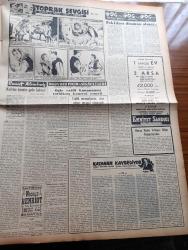 Vatan Gazetesi - 25 Mart 1955 - Medeni Bir Zaferimiz Yazan Ahmet Emin Yalman Köşe Yazısı - Mısır Aleyhimizde Bir Kampanya Açtı - Kuruçeşme Araba Vapuru Karaya Oturdu - Döviz Borçlarımız Hal Yoluna Girdi - Adnan Menderes Yaptığı Bir Gezintide Fevzi Lütfi Karaosmanoğlu İle Birlikte Fotoğraf - Karayolları Trafik Nizamnamesi Yürürlüğe Girdi - İran Prens Ali'nin Prensliği o Kabul Etmiyor - Kan Kanseri Tevlit Eden Virüs Tecrit Edildi - Hanımın Çiftliği Yazan Orhan Kemal Yazı Dizisi - Migros'un Umumî Heyet Toplantısı Yapıldı - İlk Deniz Otobüsü Caddebostan'ın Seyir Tecrübesi Yapıldı - Jules Verne'in Hatırası Anıldı - Geçmişte Bugün Oltu'nun Destanı - Gazeteci Ceyn Arden'in Maceraları Çizgi Roman - Hoş Memo Karikatür Çizen Al Capp - Şah İsmail Yazan Feridun Fazıl Tülbentçi Yazı Dizisi - Hacı Bey Zade Muhtar Bey Yazan Abdülbaki Gölpınarlı - Hergün Bir Yıldız John Ericsson - Sanat Aleminde Yazan Tunç Yalman - Kazanan Kaybediyor Yazan Graham Greene Yazı Dizisi - Galatasaray Fenerbahçe Maçı