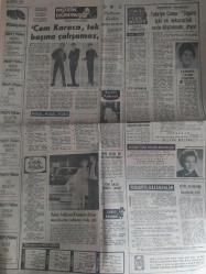 Hafta Sonu Haftalık Aktüalite Sinema Tiyatro Müzik ve Magazin Gazetesi - 20 Haziran 1968 - Çankaya'daki kokteyl skandalla bitti - Safiye Ayla - Türk müziği yeni seslere kavuştu - Zeki Çetin - Vedat Çetinkaya - Nedim Utkan - Murat Soydan - Gönül Akdikmen - Ruhan Deniz - Hülya Tüzüntürk - Jürinin verdiği puana göre dereceler - Halkın verdiği oylara göre dereceler - Eğlencelik - Bulmaca Köşesi - Fahriye Caner: ''Sigara içki ve uykusuzluk sesin düşmanıdır'' diyor - ''Cem Karaca tek başına çalışamaz''' - Kamuran Akkor sahneye veda etti - Selda Alkor, Zeki Müren'e aşık oldu - Hülya Koçyiğit, kardeşi Nilüfer'e ilk gece sahnede yardımcı oldu - Meral Küçükerol bir yunvanın yıkılmasına sebep verdi  - Figen SAy'ın yeni aşkı, bir kunduracı - Behlül Dal - Muharrem Ergin - Berrin Menderes 2. oğlunu evlendiriyor - Çankaya'daki kokteyle Gümüş takımlar çalındı - Yüksel Menderes'de evlenecek mi? - Gazete tam değildir sadece 4 sayfası mevcuttur