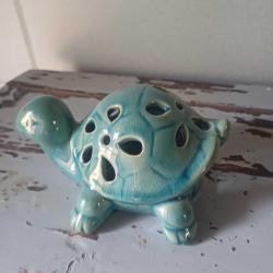 Kaplumbağa tealight seramik mumluk