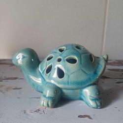 Kaplumbağa tealight seramik mumluk