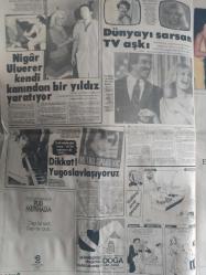 Hafta Sonu Haftalık Aktüalite Sinema Tiyatro Müzik ve Magazin Gazetesi - 29 Temmuz 1983 - Sayı:31 - Ferdi Tayfur, yuvaya döndü... - Hülya Koçyiğit, Uludağ'da nefes açıyor - Serpil Barlas, Amerika'da gelin eğitimi görüyor - 1984 Türkan Şoray yılı olacak - Elizabeth Taylor - Görünmeyen adamın gözüyle - Selçuk Ural, fena çarpıldı - Kulağınıza deniz suyu kaçarsa.... - Sezer Güvenirgil - Doğan Çakıroğlu - Hülya Avşar - Salih Güney - Abdurrahman Keskiner - Kim, nerede, nasıl? - Büyük kulüp 101 yaşında - Derya Tuna'ya meydan dayağı - Fenerbahçeli Coşkun Sabah - Müge Akyamaç - Tarık Akan - Gürdal Çeliköz - Yatak odalarından manzaralar - şantöz Adela - ''Neden Müslüman oldum?'' - Dünyayı sarsan TV aşkı - Nigar Uluerer kendi kanından bir yıldız yaratıyor - Emel Sayın - Ajda Pekkan - İbrahim Tatlıses - En büyük kim? - Zeynep Sılan - Nursen Gündüz - 20 Milyonluk pazarlık - Emel Sayın - Ali Ak - Kerime Ak fotoğraf ve haberi - Tam Takım Gazete