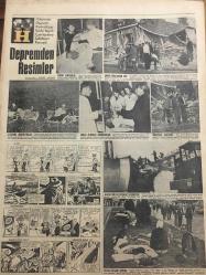 HÜRRİYET GAZETESİ 24 TEMMUZ 1967 YIL :20 SAYI :6909--- Deprem devam ettiği için Adapazarı n da halk evlerine giremiyor ---Tespit edilen ölü sayısı 67: Enkaz altında daha bir çok ceset var  ,ekmek ve su sıkıntısı başladı ---Felaketzedeler karşısında Demirel in gözleri yaşardı ---Cumhurbaşkanı Cevdet Sunay Adapazarı n da ---Elbistan da ki Alevilerin ve Sünnilerin Kavgası ---Papa yarın geliyor ---Bolu da 3 çocuk öldü ,Abant Otelinin Çatısı Çöktü ---Yardıma koşan 4 kişi trafik kazasında öldü ---Kızıl Çin Lideri MAO İsviçre Bankalarına Para Yatırmış ---Milyarlık mirasın varisi olan dünyanın en zengin bebeği 13 aylık ---Fenerbahçeliler korkudan kamp yerini değiştirdi --Depremden Resimler --İtalya da Hong -Kong da Deprem ---