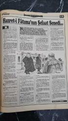 TÜRKİYE PAZAR GAZETESİ -  28 ŞUBAT 1993 - MAHALLENİN MUHTARLARI 'NIN FADİMESİ AYDAN BURHAN , FADİME BENİM HAYATIM - REFİK HALİT KARAY , ESKİ ZAMANLAR DA RAMAZAN HAZIRLIĞI - PROF. DR. İSMET MİROĞLU , ALDI NEMÇE BİZİM NAZLI BUDİNİ - NECMETTİN BATIREL , ÖZGÜR KADINLAR KOCALARI BOŞADILAR - HASAN KARAKAYA , BİR KASETİN İNANILMAZ HİKAYESİ - SERDAR UYAN , HAMBURGERE DİKKAT - RAMADA OTELİN BAŞAŞÇISI BOLULU AYDIN DAYI - LEVENT AKIN  , MOBİLYA PİYASASINI SİZLER İÇİN DOLAŞTIK - HASTALIK HASTALARININ SÖZÜNE KULAK VERMEYİN - ÇENGEL BULMACA - HZ. FATIMA ' NIN ŞEFAAT SENEDİ ,KERAMETTİN AŞMAZ  - BİZİM SOKAK