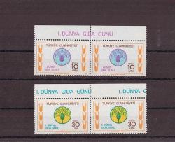 1981 1. Dünya Gıda Günü 4'lü Blok  Mnh Lüks Tam Seri Pul