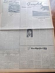 Vatan Gazetesi - 17 Eylül 1953 - Yabancı Sermaye teşvik Ediliyor - Portsmouth'dan İntibalar Yazan Ahmet Emin Yalman Köşe Yazısı - Kore'de Esir Düşen Subay Ve Erlerimizden İlk Kafile Geldi - Vatan Gazetesi Saidi Kürdi Davası - Çok Çirkin Bir Karikatür - Avrupa Güzeli Sylvaine Carpentier Bugün Gidiyor - Yeşil Gözlü Soledad Yazan Greta Granor Yazı Dizisi - Devlet Havayolları'nın Hac Seferleri Bitti - Hoş Memo Karikatür Çizen Al Capp - Yeni Bir Radar Cihazı Yapıldı - Afrika'da 4 Ay Yazan Tunç Yalman Yazı Dizisi - İstanbul Kapılarında Fethin Büyük Tarihi Romanı Yazan Feridun Fazıl Tülbentçi Yazı Dizisi - Öğretim Eğitim Gençlik Köşesi - Kore Köprüleri Yazan James Michener Yazı Dizisi - Mühendis Selahattin Genç'in İcadı - Batı Trakya Türkleri - Maltepe'de Bir Çeşme Açıldı - Maya Sanat Galerisi Dün Açıldı - Electro Düdüklü Tencere - Krem Pertev - İstanbul Ankara İzmir Teknik Üniversite Radyosu Programı - Bulmaca - Good Year Lastikleri