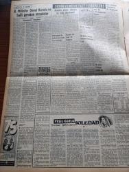 Vatan Gazetesi - 21 Eylül 1953 - Ya Çıkarsa Yazan Ahmet Emin Yalman Köşe Yazısı - Eski Gizli Polis Şefi Beria Rusya'dan Kaçarak Tarafsız Bir Memlekete Sığındı -  Rusya Kuzey Kore İle Bir Anlaşma İmzaladı - Amerika Türkiye Atom Topu Verecek - Suna Kan İdil Biret Konseri Parlak Oldu Fotoğraf - Fenerbahçe Enosis'i 4 0 Mağlup Etti - Fransa Güzeli Sylvaine Carpentier De Avrupa Kraliçesi Tacını Giydi - Kaşgari Kabilesi Şah'a Sadık Olduğunu Bildirdi - Yeşil Gözlü Soledad Yazan Greta Granor Yazı Dizisi - Türk İş'in Komünizmi Tel'in Beyannamesi - Fotoğraflarla Haberler - Afrika'da 4 Ay Yazan Tunç Yalman Yazı Dizisi - İstanbul Kapılarında Fethin Büyük Tarihi Romanı Yazan Feridun Fazıl Tülbentçi Yazı Dizisi - Salgın Filminin Yıldızı Rejisörlül Sahasına Atılan Ali İpar Yaşadığı Sıkıntıları Anlatıyor - Ahmet Rasim 21 Yıl Evvel Bugün Aramızdan Ayrılmıştı - Kore Köprüleri Yazan James Michener Yazı Dizisi - Good Year Lastikleri - Çapamarka - Poker Play Tıraş bıçağı - Bulmaca