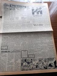 Vatan Gazetesi - 17 Ekim 1953 - Roma'da Hava Yazan Ahmet Emin Yalman Köşe Yazısı - Hububat İhracında İstikrar Sağlanacak - İsrail Kuvvetleri Ürdün'e Tecavüz Ettiler - Milli Türk Talebe Birliği Tarafından Yapılıp İstanbul Üniversitesi Bahçesine Dikilecek Olan Atatürk Heykeli - Yugoslavya Batılıların Kararına İtiraz Ediyor -  Yeşil Gözlü Soledad Yazan Greta Granor Yazı Dizisi - Sigara Ve Kanser Yazan Doktor Kemal Saraçoğlu - Ecnebi Mühendis Getirilmesi Protesto Ediliyor - Bir Esrar Tekkesi Basıldı - Komünistler Güyan'da Karışıklık Çıkarmak İsteniyor - Hoş Memo Karikatür Çizen Al Capp - Afrika'da 4 Ay Yazan Tunç Yalman Yazı Dizisi - Arnavutköy Bebek Yolunun Hali - İstanbul Kapılarında Fethin Büyük Tarihi Romanı Yazan Feridun Fazıl Tülbentçi Yazı Dizisi - Mavi Derili İnsanlar - On Yedi Yaşındaki Spiker Billy Brown - Sadi Işılay Anlatıyor Merhum Hazım'dan Bir Hatıra -  Beşiktaş Adalet Maçı -  Dünya Orta Siklet Boks Şampiyonası - Galatasaray Vefa Maçı
