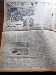 Vatan Gazetesi - 17 Ekim 1953 - Roma'da Hava Yazan Ahmet Emin Yalman Köşe Yazısı - Hububat İhracında İstikrar Sağlanacak - İsrail Kuvvetleri Ürdün'e Tecavüz Ettiler - Milli Türk Talebe Birliği Tarafından Yapılıp İstanbul Üniversitesi Bahçesine Dikilecek Olan Atatürk Heykeli - Yugoslavya Batılıların Kararına İtiraz Ediyor -  Yeşil Gözlü Soledad Yazan Greta Granor Yazı Dizisi - Sigara Ve Kanser Yazan Doktor Kemal Saraçoğlu - Ecnebi Mühendis Getirilmesi Protesto Ediliyor - Bir Esrar Tekkesi Basıldı - Komünistler Güyan'da Karışıklık Çıkarmak İsteniyor - Hoş Memo Karikatür Çizen Al Capp - Afrika'da 4 Ay Yazan Tunç Yalman Yazı Dizisi - Arnavutköy Bebek Yolunun Hali - İstanbul Kapılarında Fethin Büyük Tarihi Romanı Yazan Feridun Fazıl Tülbentçi Yazı Dizisi - Mavi Derili İnsanlar - On Yedi Yaşındaki Spiker Billy Brown - Sadi Işılay Anlatıyor Merhum Hazım'dan Bir Hatıra -  Beşiktaş Adalet Maçı -  Dünya Orta Siklet Boks Şampiyonası - Galatasaray Vefa Maçı