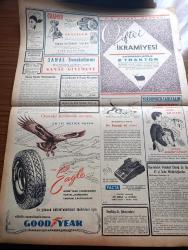 Vatan Gazetesi - 17 Ekim 1953 - Roma'da Hava Yazan Ahmet Emin Yalman Köşe Yazısı - Hububat İhracında İstikrar Sağlanacak - İsrail Kuvvetleri Ürdün'e Tecavüz Ettiler - Milli Türk Talebe Birliği Tarafından Yapılıp İstanbul Üniversitesi Bahçesine Dikilecek Olan Atatürk Heykeli - Yugoslavya Batılıların Kararına İtiraz Ediyor -  Yeşil Gözlü Soledad Yazan Greta Granor Yazı Dizisi - Sigara Ve Kanser Yazan Doktor Kemal Saraçoğlu - Ecnebi Mühendis Getirilmesi Protesto Ediliyor - Bir Esrar Tekkesi Basıldı - Komünistler Güyan'da Karışıklık Çıkarmak İsteniyor - Hoş Memo Karikatür Çizen Al Capp - Afrika'da 4 Ay Yazan Tunç Yalman Yazı Dizisi - Arnavutköy Bebek Yolunun Hali - İstanbul Kapılarında Fethin Büyük Tarihi Romanı Yazan Feridun Fazıl Tülbentçi Yazı Dizisi - Mavi Derili İnsanlar - On Yedi Yaşındaki Spiker Billy Brown - Sadi Işılay Anlatıyor Merhum Hazım'dan Bir Hatıra -  Beşiktaş Adalet Maçı -  Dünya Orta Siklet Boks Şampiyonası - Galatasaray Vefa Maçı