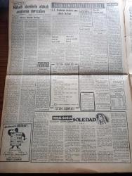 Vatan Gazetesi - 2 Eylül 1953 - İçişleri Bakanı Ethem Menderes'in Açıklamaları Yazan  Ahmet Emin Yalman - İsmet İnönü İstanbul'a Yendi- CHP Genel Sekreteri Kasım Gülek'in İçyüzü - Süreyya Genca Ani Olarak Vefat Etti - Milyoner Onassis İstanbul'a Geliyor - Eşref Edip Dün Tevkif Edildi - A. Kaşani Siyasi Hayattan Çekiliyor - Kore'de 20 Türk Esiri Daha İade Edildi - Maliye Bakanı Hasan Polatkan Bugün Amerika'ya Gidiyor - Gazi Osman Paşa'nın Bayraktarı Mustafa Çavuş 112 Yaşında Ankara'da Yaşıyor -  Yeşil Gözlü Soledad Yazan Greta Granor Yazı Dizisi - Hilton Oteli Ocak Ayı Sonunda Bitecek - Güzel Sanatlar Akademisi Dersleri Yeni Binada Başlıyor - Yugoslavya İtalya'yı Protesto Etti - İstanbul Kapılarında Fethin Büyük Tarihi Romanı Yazan Feridun Fazıl Tülbentçi Yazı Dizisi - Ankara İstanbul İzmir Teknik Üniversite Radyosu Programı - Arı Bisküvileri - Halda Yazı Makinesi - Good Year Lastikleri - Dermojen -  Yeni Ticaret Rejiminin Bugün İlanı Muhtemel