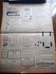 Vatan Gazetesi - 2 Eylül 1953 - İçişleri Bakanı Ethem Menderes'in Açıklamaları Yazan  Ahmet Emin Yalman - İsmet İnönü İstanbul'a Yendi- CHP Genel Sekreteri Kasım Gülek'in İçyüzü - Süreyya Genca Ani Olarak Vefat Etti - Milyoner Onassis İstanbul'a Geliyor - Eşref Edip Dün Tevkif Edildi - A. Kaşani Siyasi Hayattan Çekiliyor - Kore'de 20 Türk Esiri Daha İade Edildi - Maliye Bakanı Hasan Polatkan Bugün Amerika'ya Gidiyor - Gazi Osman Paşa'nın Bayraktarı Mustafa Çavuş 112 Yaşında Ankara'da Yaşıyor -  Yeşil Gözlü Soledad Yazan Greta Granor Yazı Dizisi - Hilton Oteli Ocak Ayı Sonunda Bitecek - Güzel Sanatlar Akademisi Dersleri Yeni Binada Başlıyor - Yugoslavya İtalya'yı Protesto Etti - İstanbul Kapılarında Fethin Büyük Tarihi Romanı Yazan Feridun Fazıl Tülbentçi Yazı Dizisi - Ankara İstanbul İzmir Teknik Üniversite Radyosu Programı - Arı Bisküvileri - Halda Yazı Makinesi - Good Year Lastikleri - Dermojen -  Yeni Ticaret Rejiminin Bugün İlanı Muhtemel